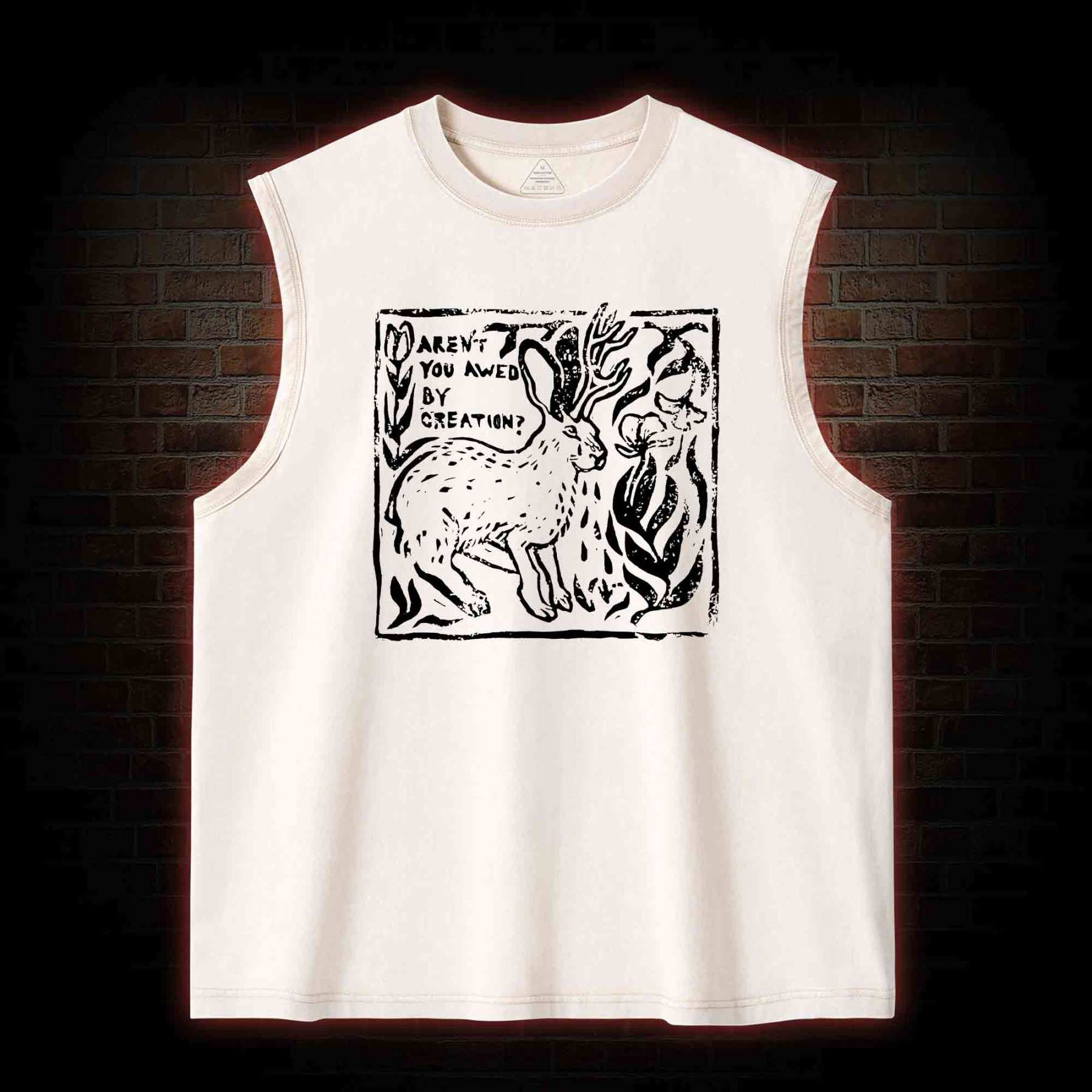 Aren't You Awed by Creation Washed Tank Top