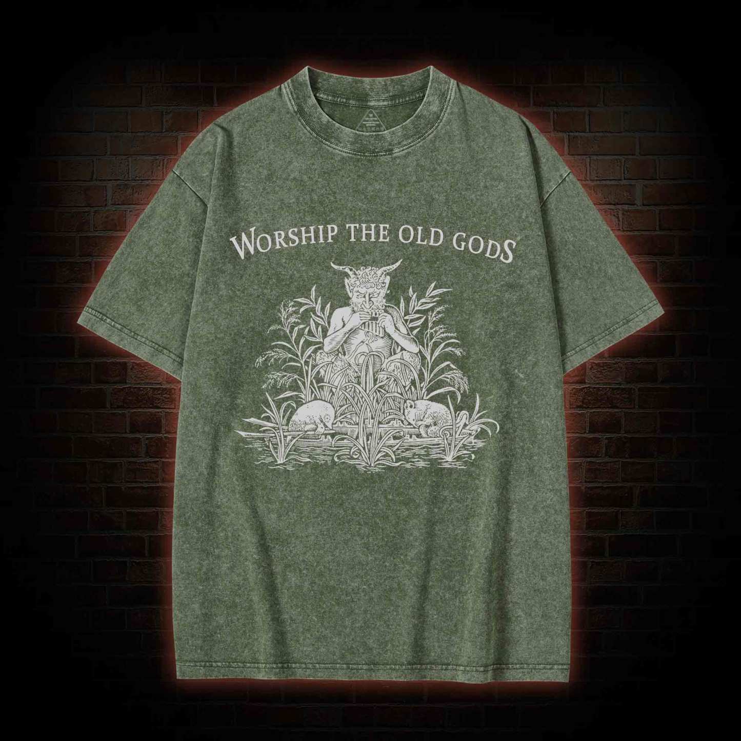 Worship The Old Gods Washed T-shirt