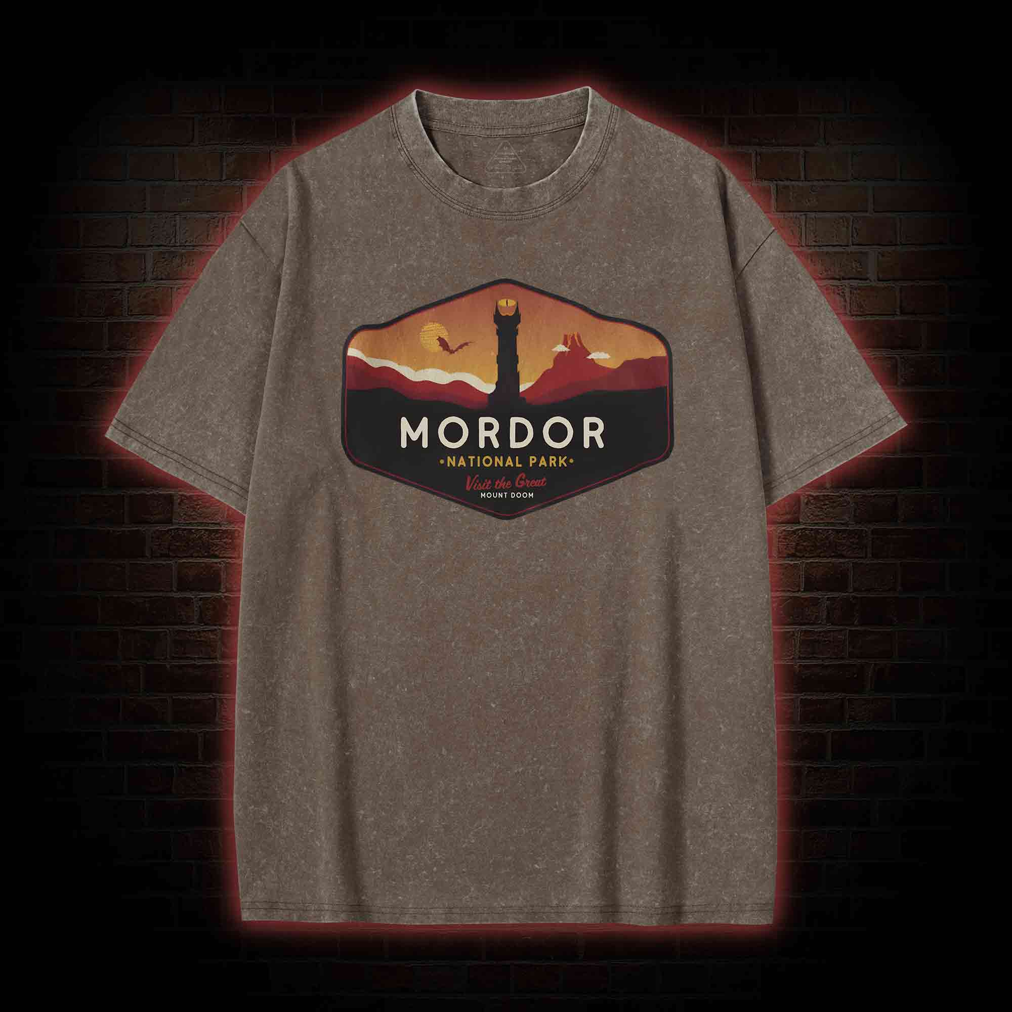 Mordor National Park Washed T-shirt
