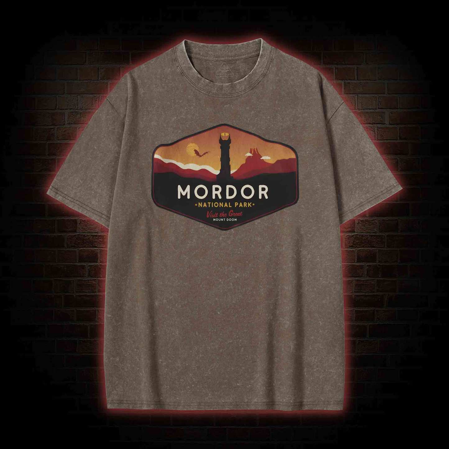 Mordor National Park Washed T-shirt