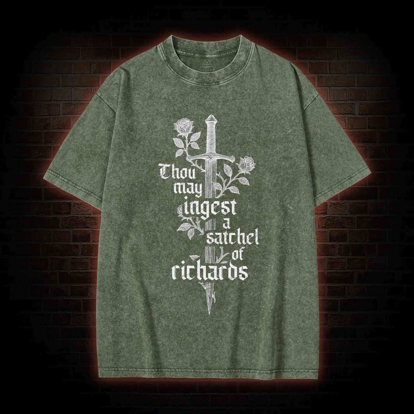 Thou May Ingest A Satchel of Richards Washed T-shirt