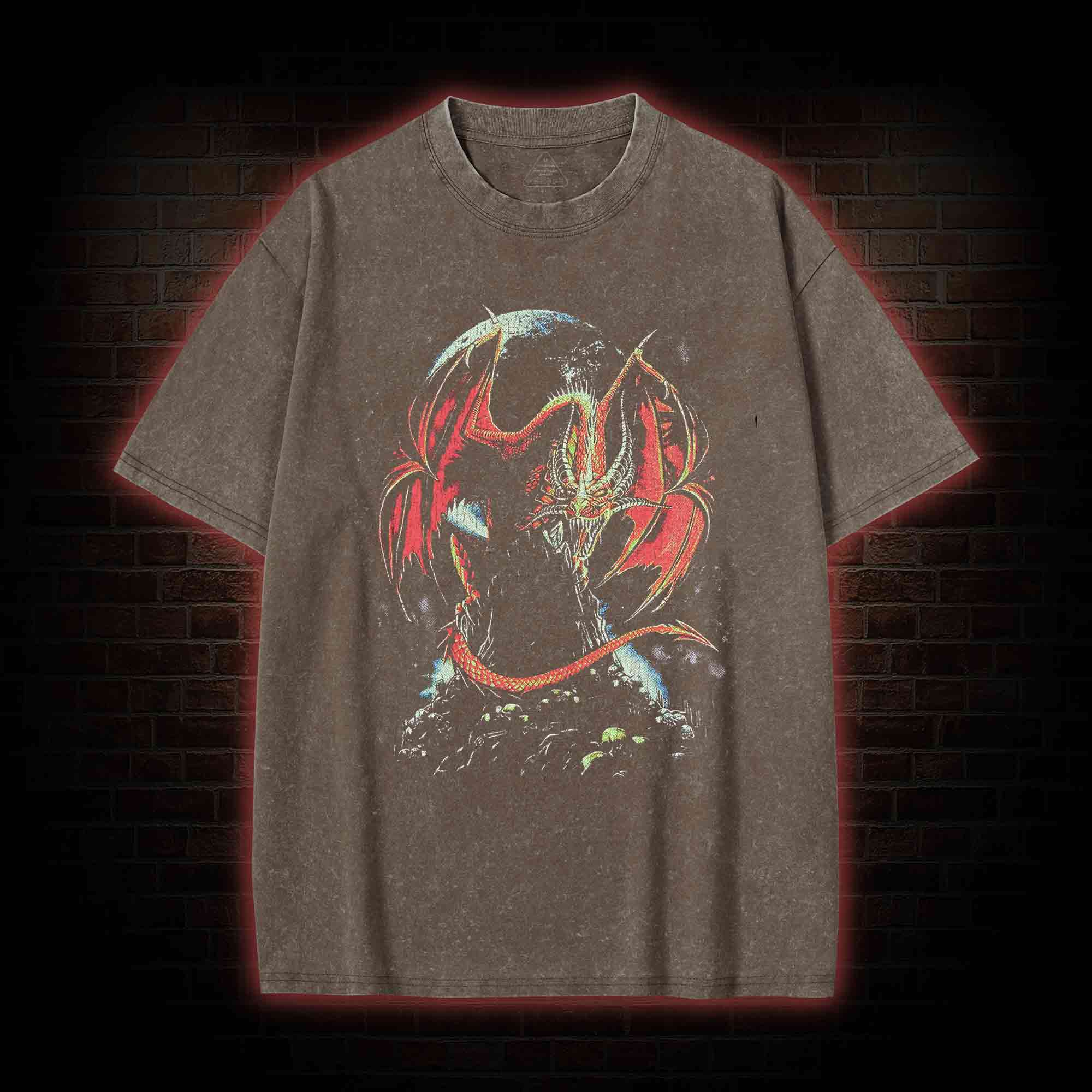 Medieval Dragon Washed T-shirt