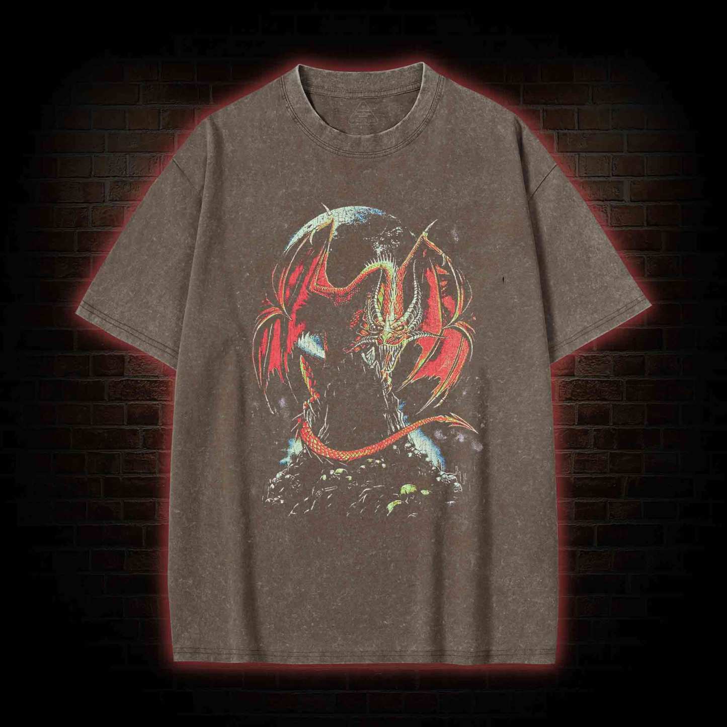 Medieval Dragon Washed T-shirt