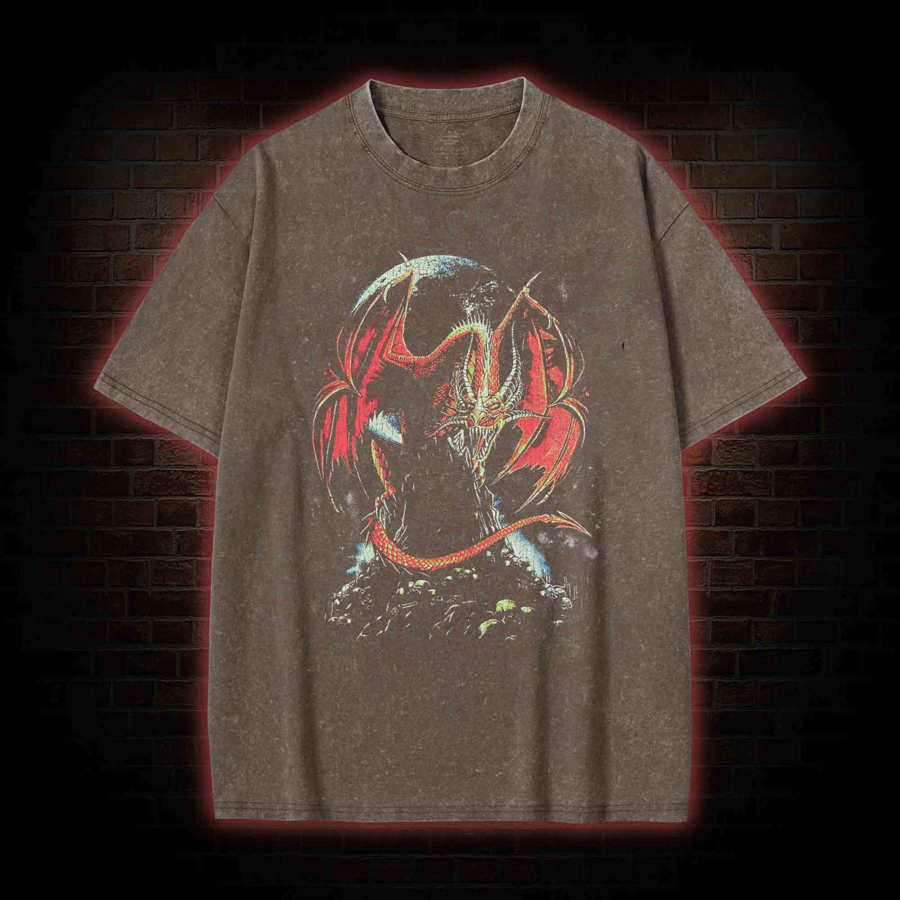 Medieval Dragon Washed T-shirt