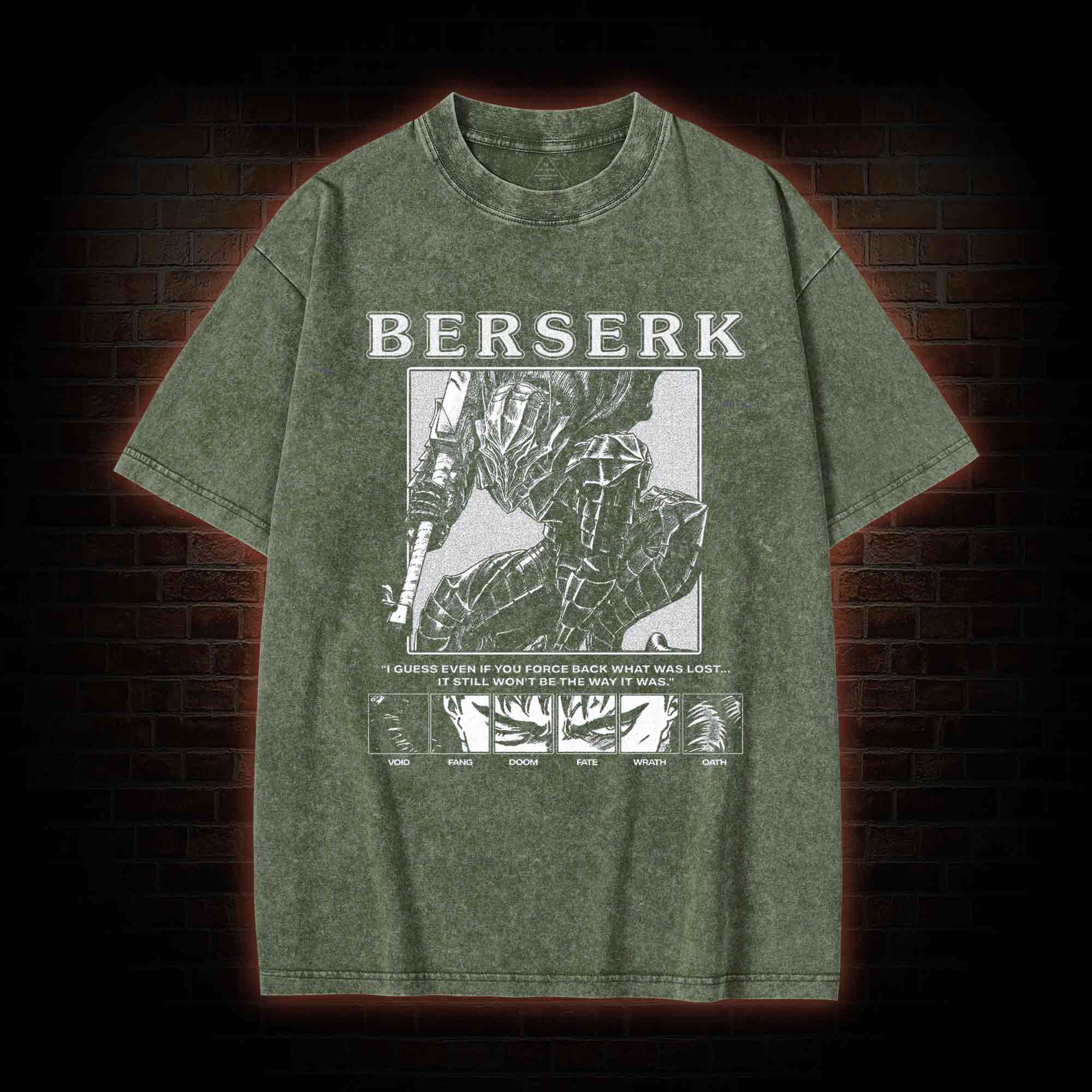 There's no Fighting Just to Die Washed T-shirt