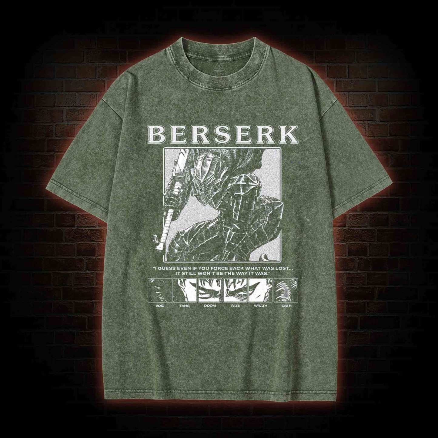 There's no Fighting Just to Die Washed T-shirt