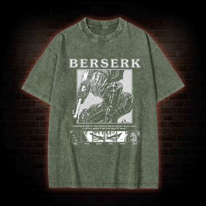 There's no Fighting Just to Die Washed T-shirt