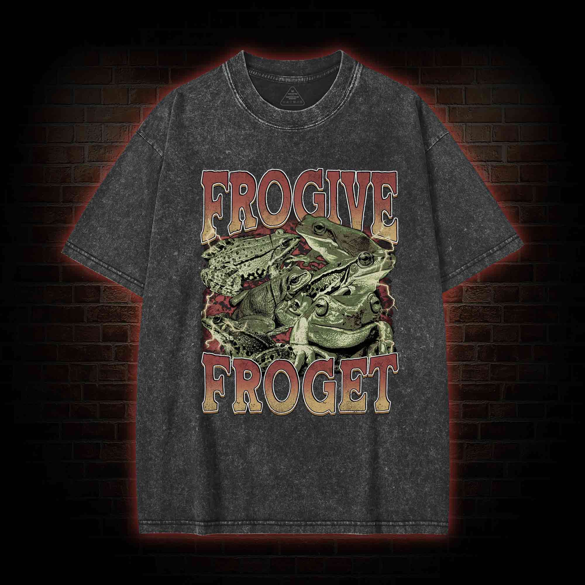 Frogive Froget Washed T-shirt