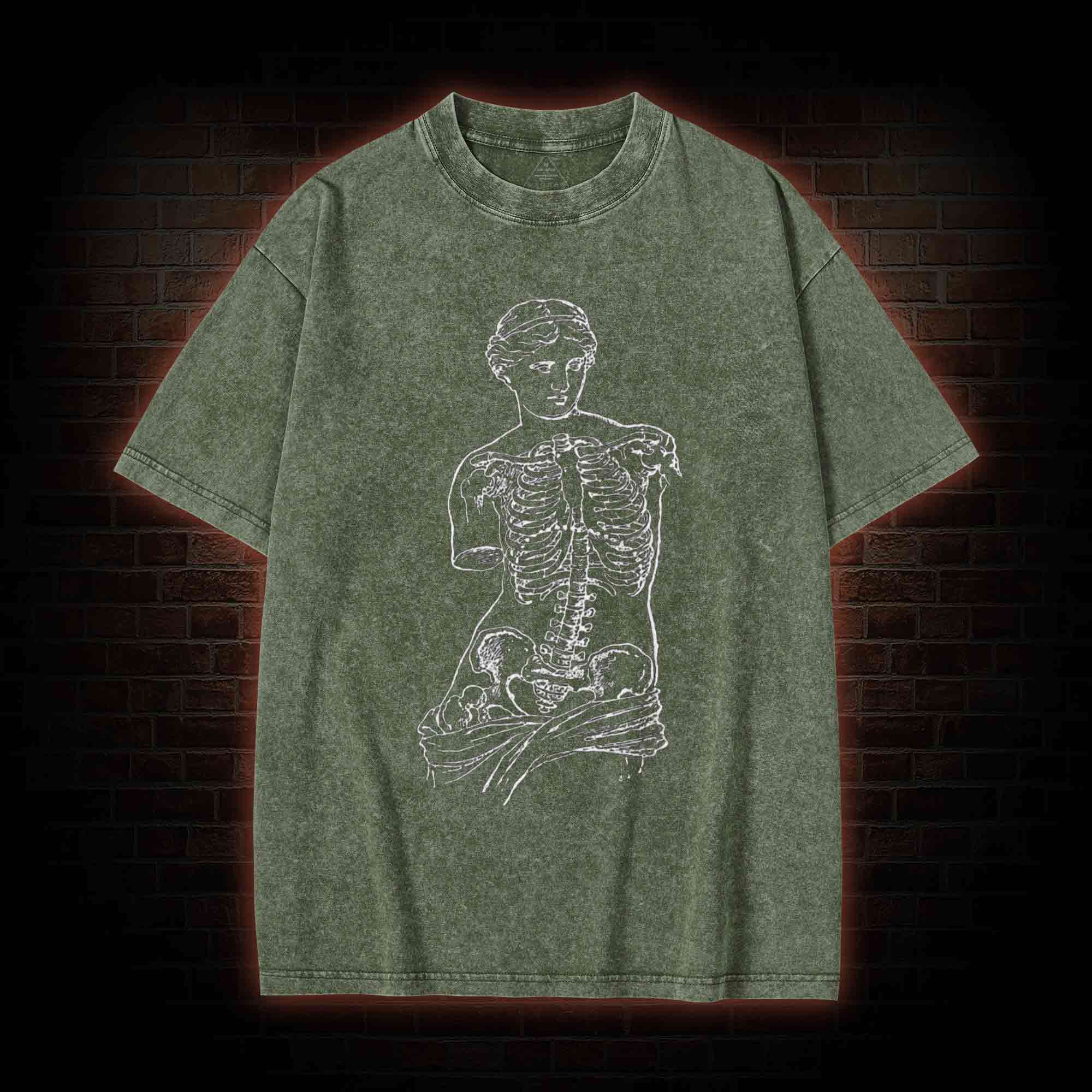 Anatomical Skeleton Washed T-shirt