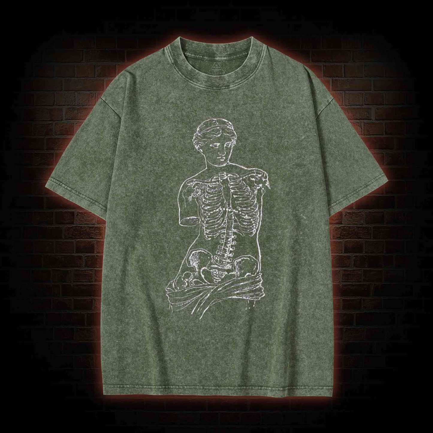 Anatomical Skeleton Washed T-shirt