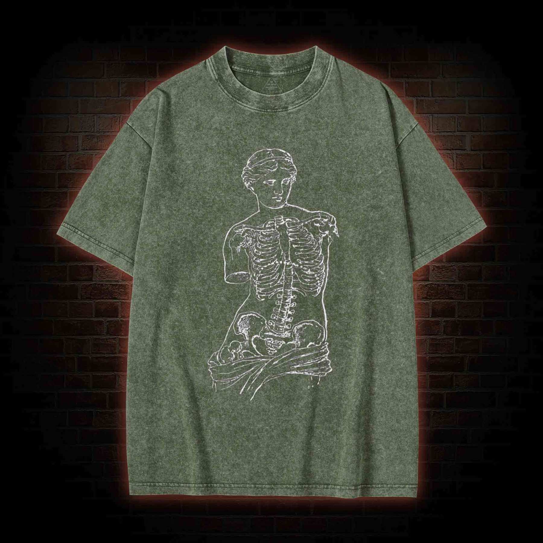 Anatomical Skeleton Washed T-shirt