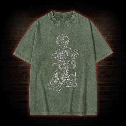 Anatomical Skeleton Washed T-shirt