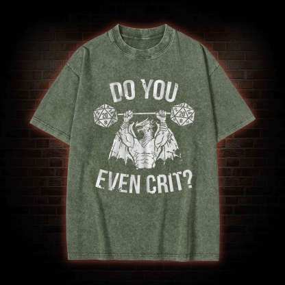 Do You Even Crit? Washed T-shirt