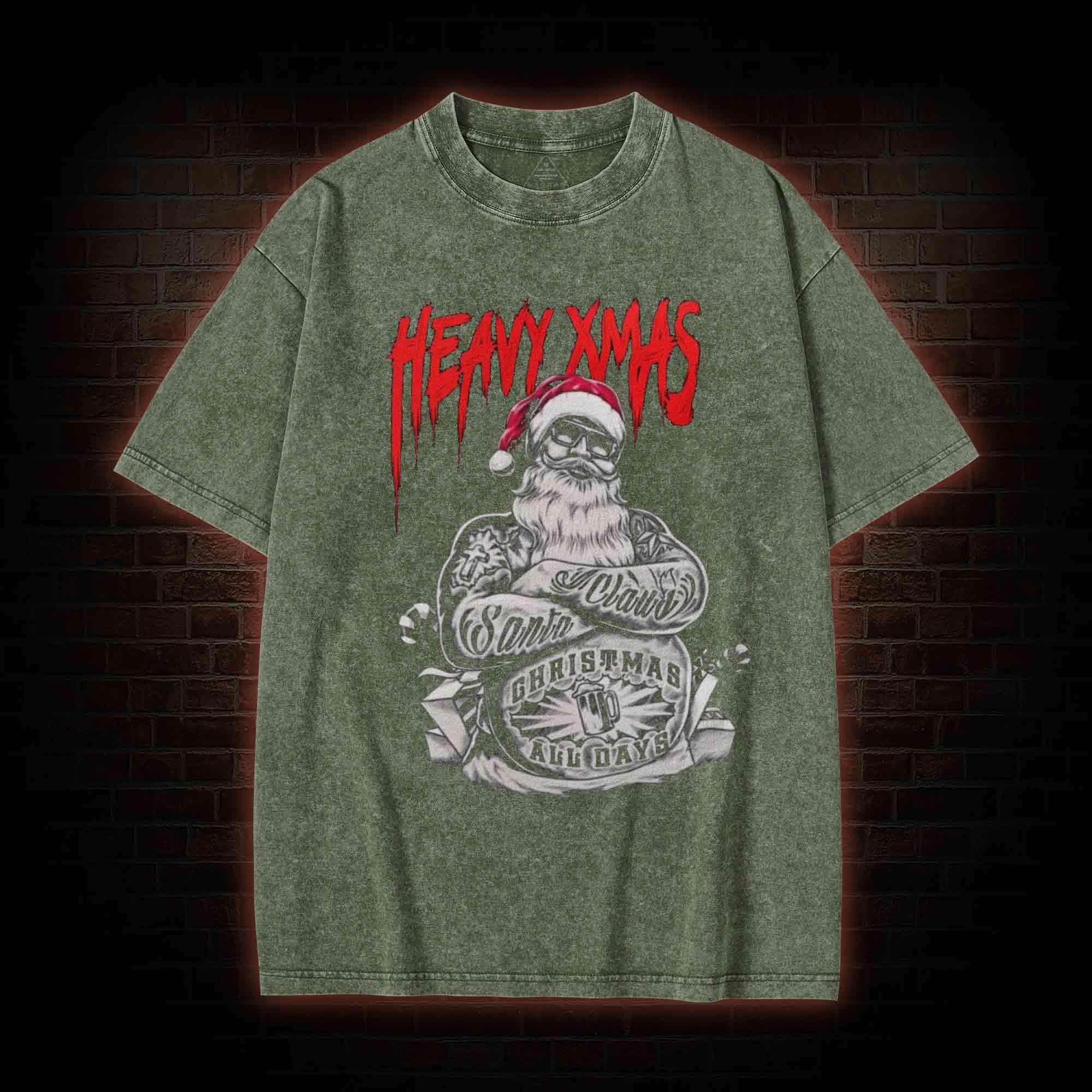 Heavy Xmas Washed T-shirt