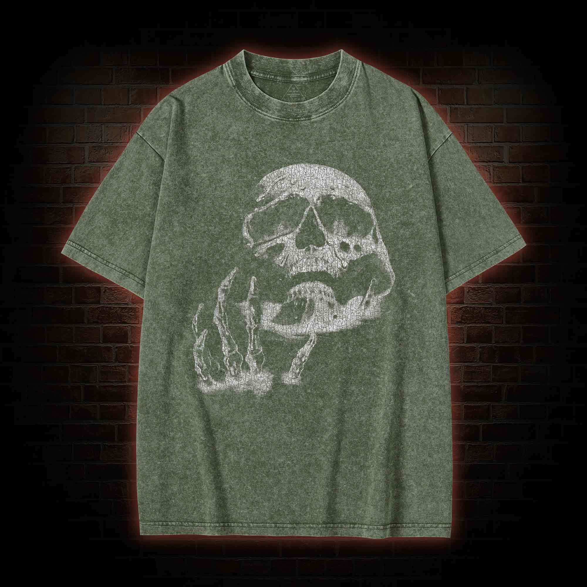 Vintage Skeleton Washed T-shirt