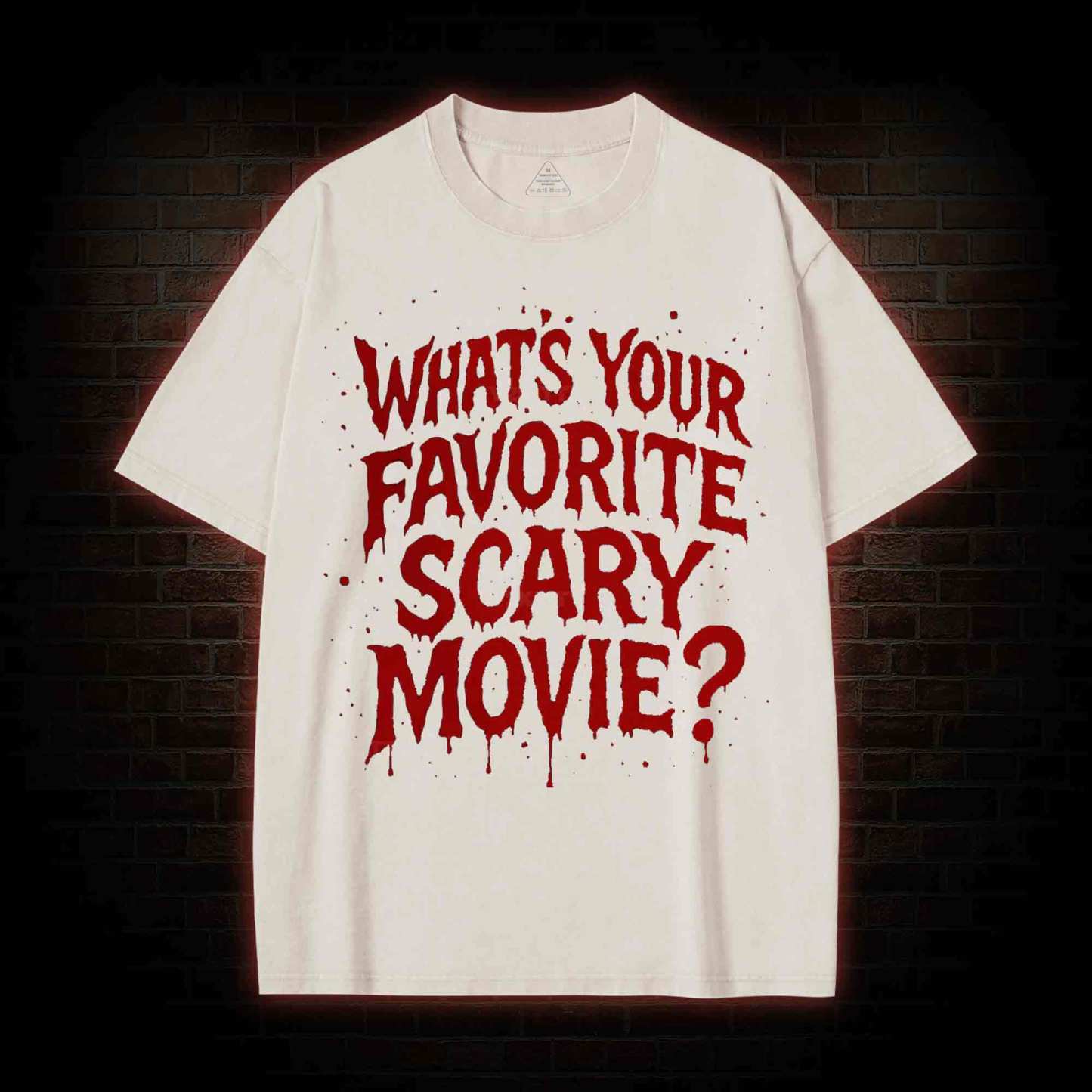 What's Your Favorite Scary Movie? Washed T-shirt