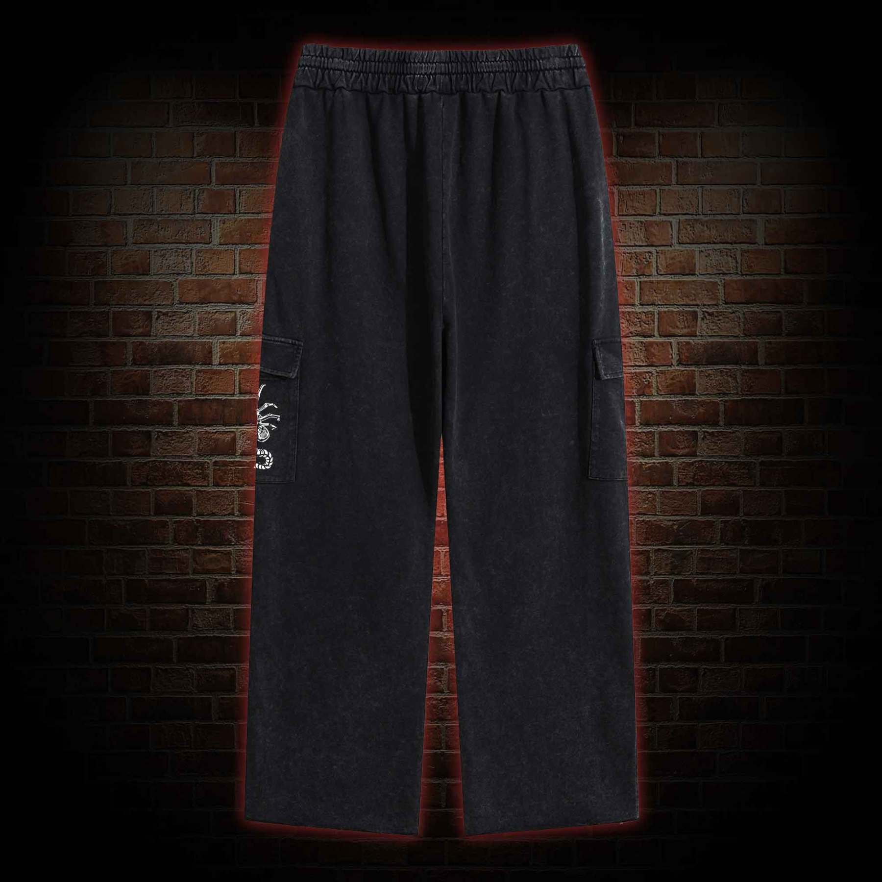 Alien Delivery Guy Washed Cargo Pants