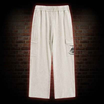 The Fallen Leaves Tell a Story Washed Cargo Pants