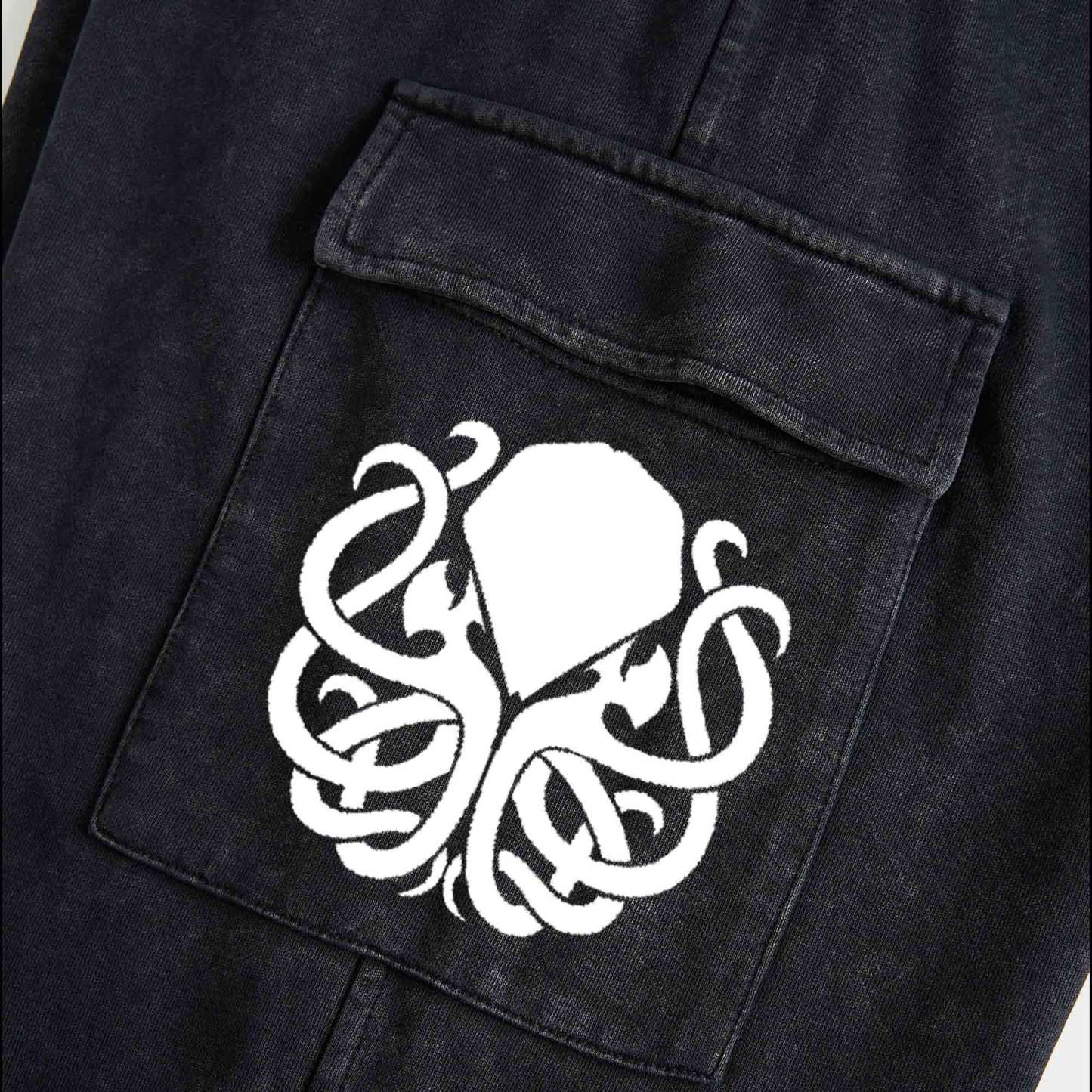 Cthulhu Washed Cargo Pants