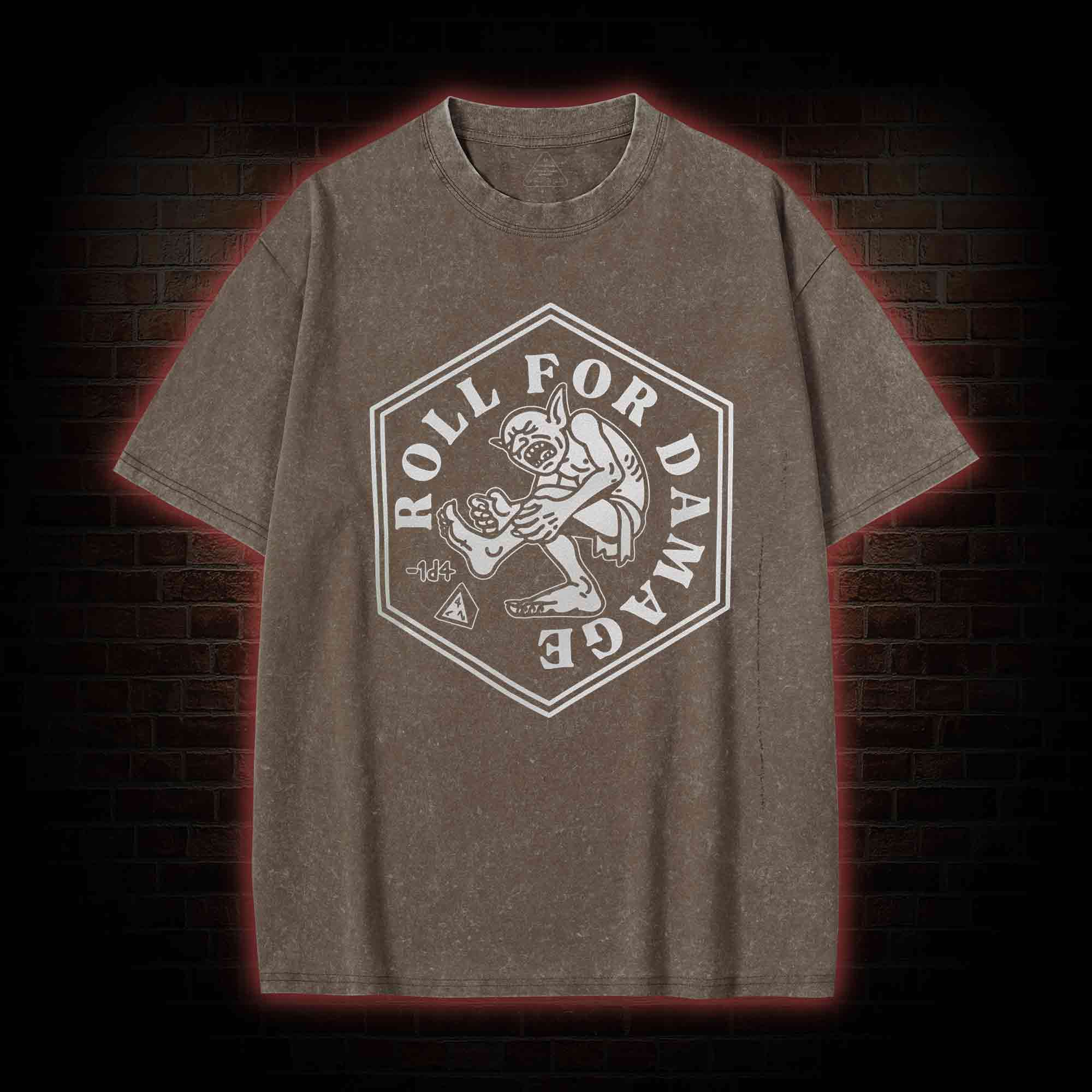 Roll for Damage Washed T-shirt