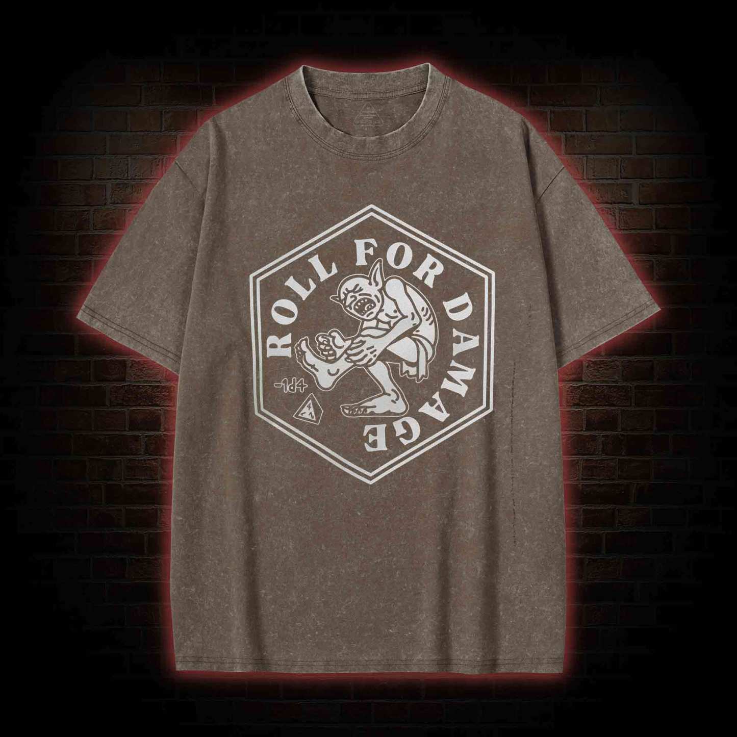 Roll for Damage Washed T-shirt
