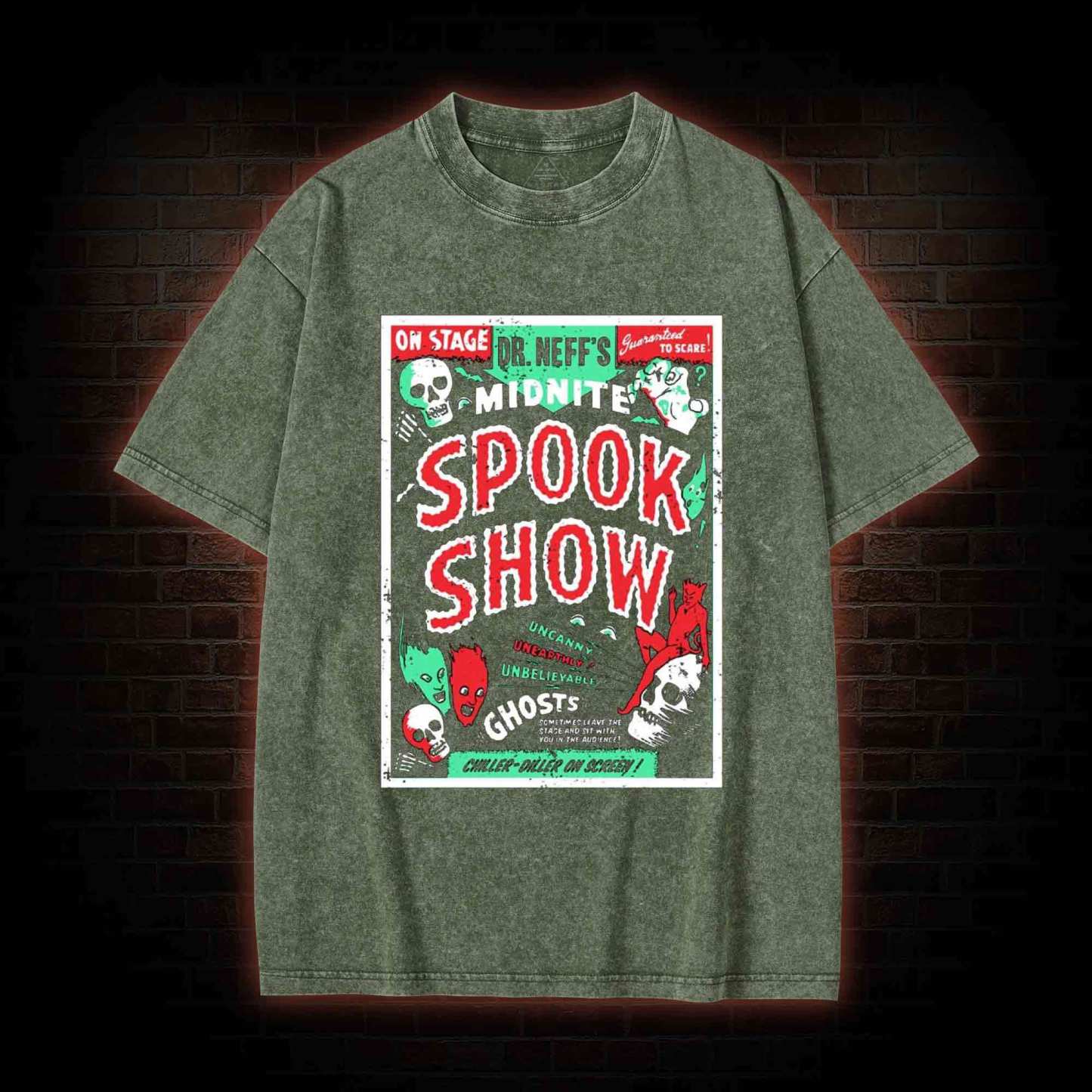 Spook Show Horror Washed T-shirt