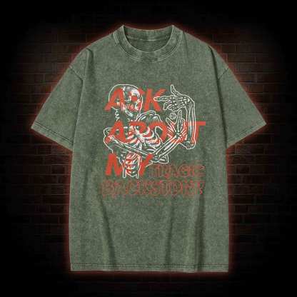 Ask about My Tragic Backstory Washed T-shirt