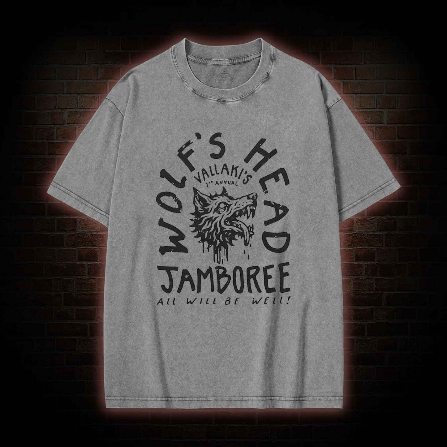 Wolf's Head Jamboree Washed T-shirt