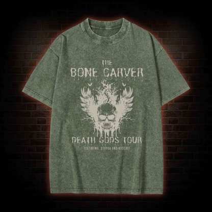 The Bone Carver Death Gods Tour Washed T-shirt