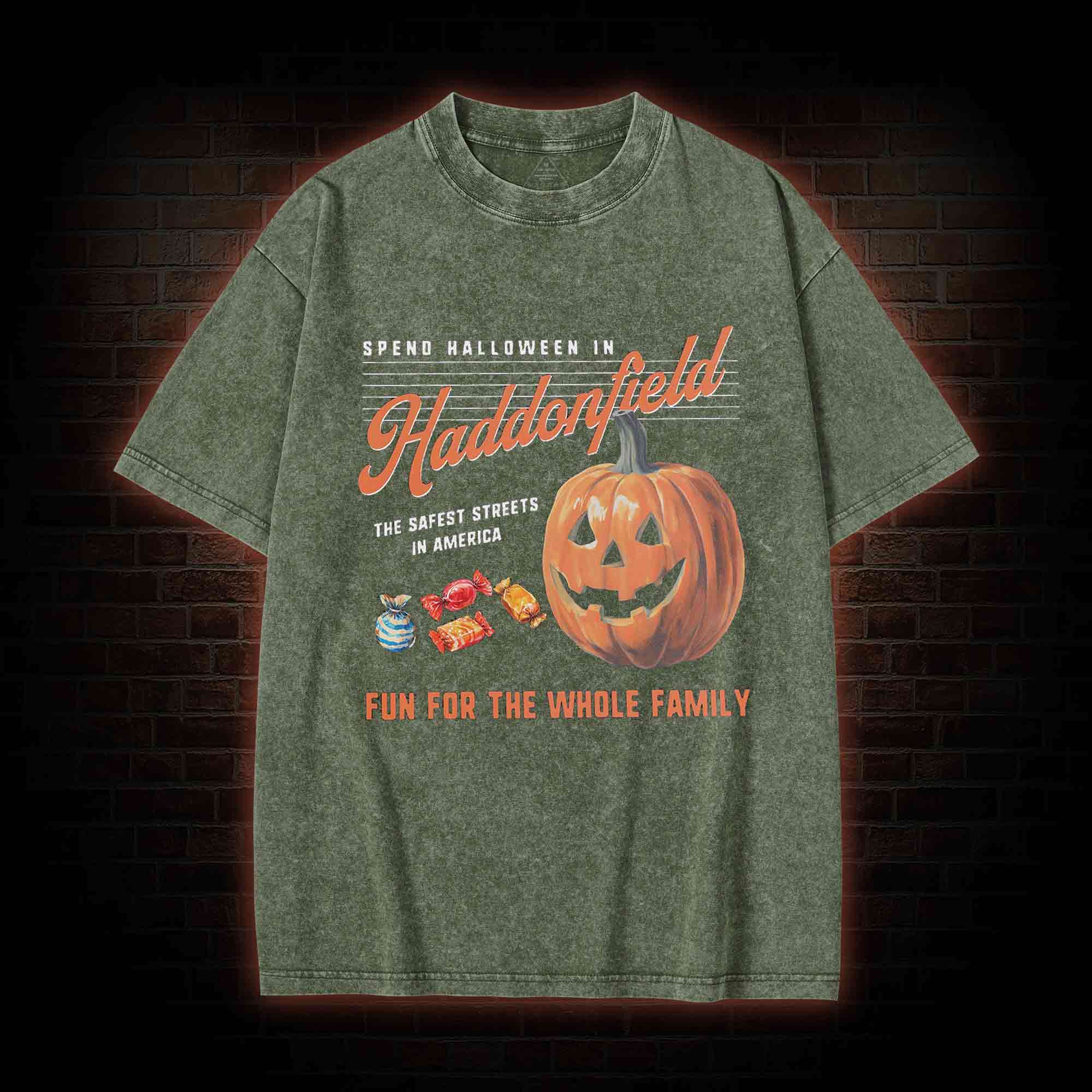 Spend Halloween in Haddonfield Washed T-shirt
