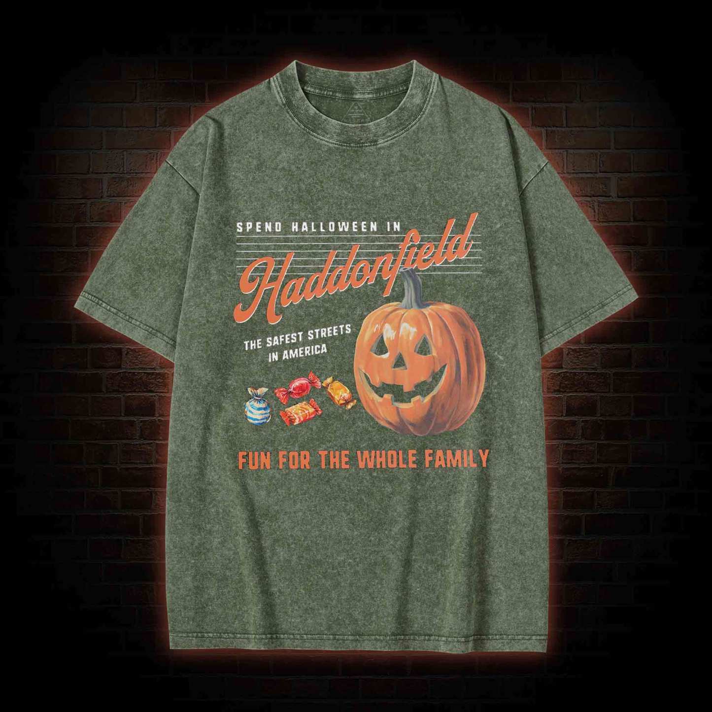 Spend Halloween in Haddonfield Washed T-shirt