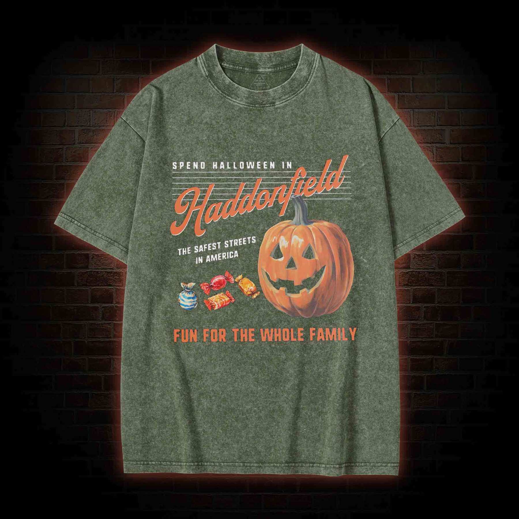 Spend Halloween in Haddonfield Washed T-shirt