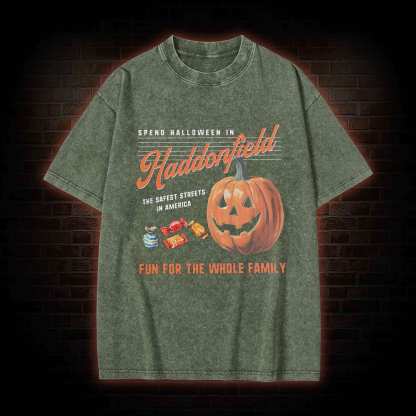Spend Halloween in Haddonfield Washed T-shirt