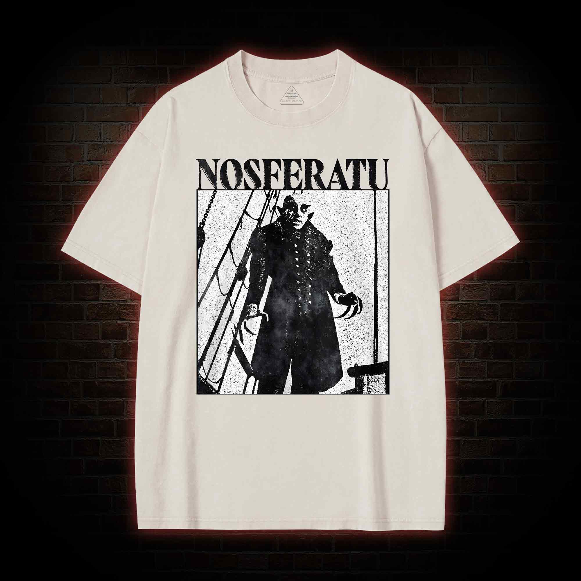 Nosferatu Scary Movie Washed T-shirt