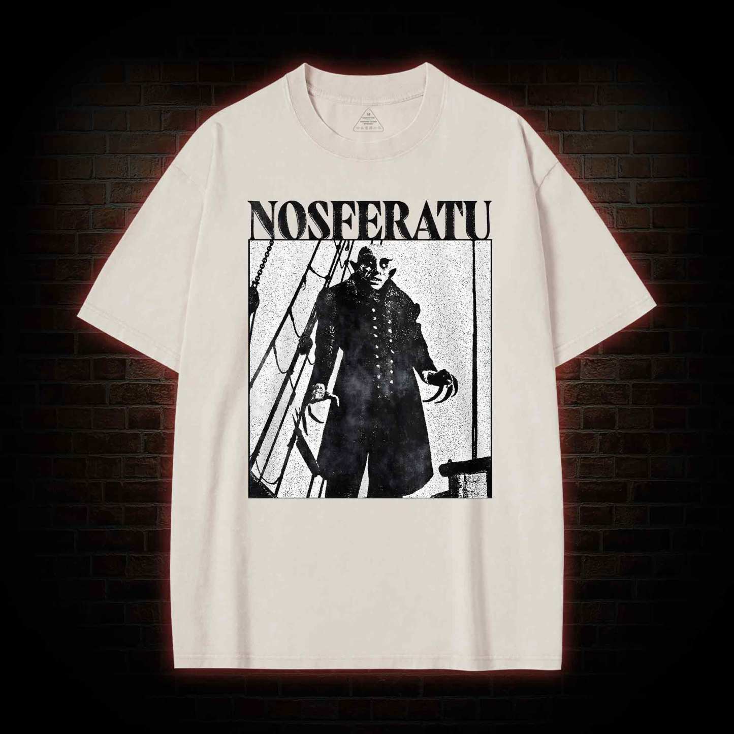 Nosferatu Scary Movie Washed T-shirt