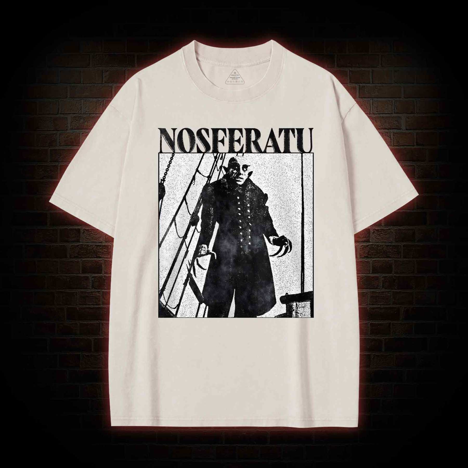 Nosferatu Scary Movie Washed T-shirt