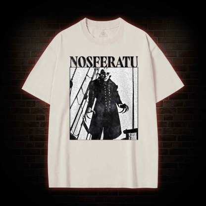 Nosferatu Scary Movie Washed T-shirt