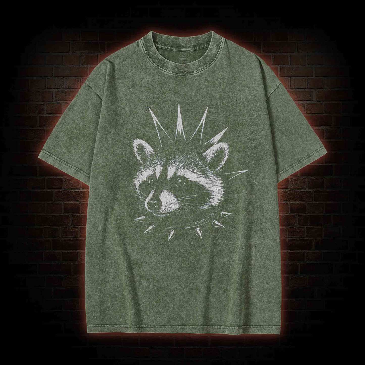 Punk Raccoon Washed T-shirt