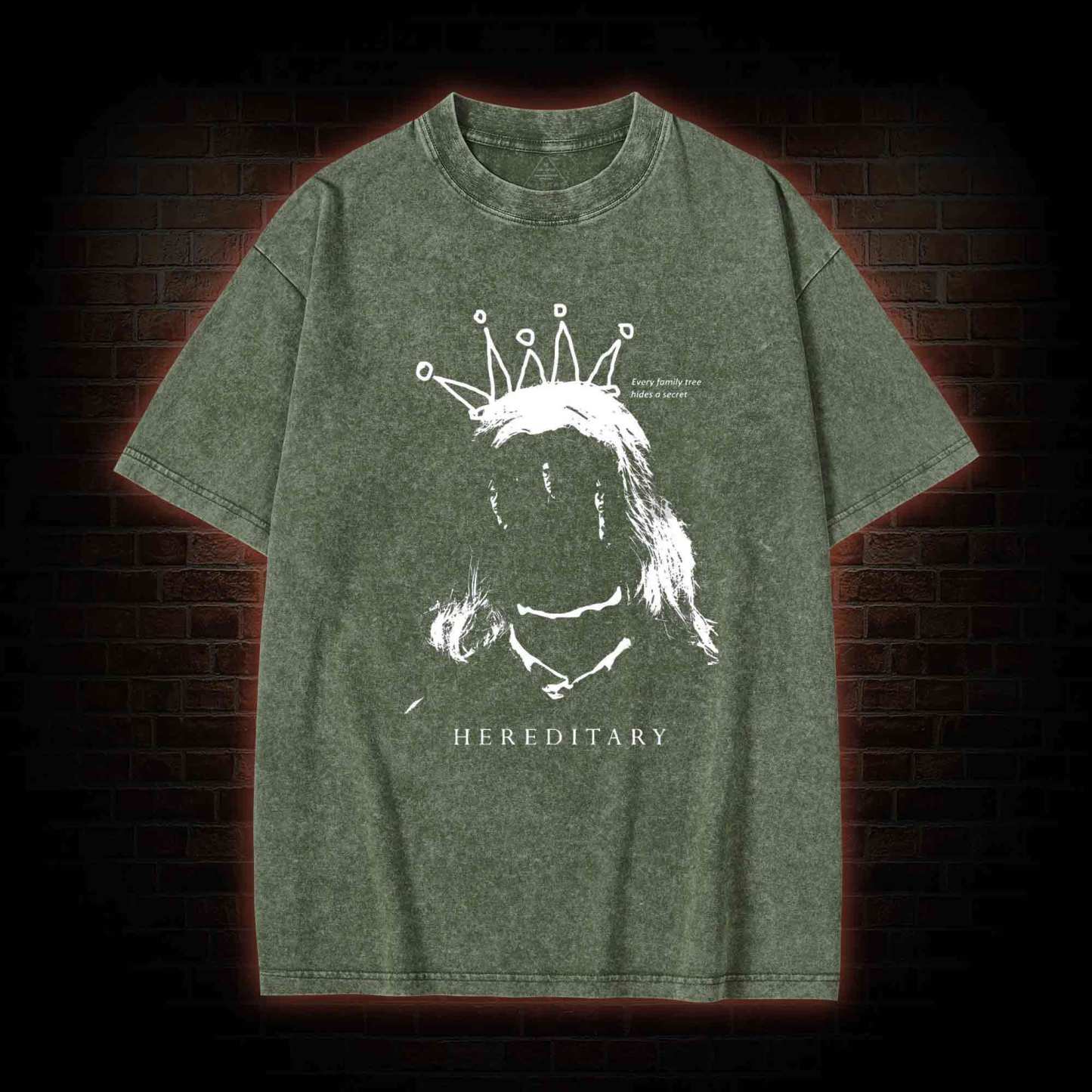 Horror Every Family Tree Hides A Secret Washed T-shirt