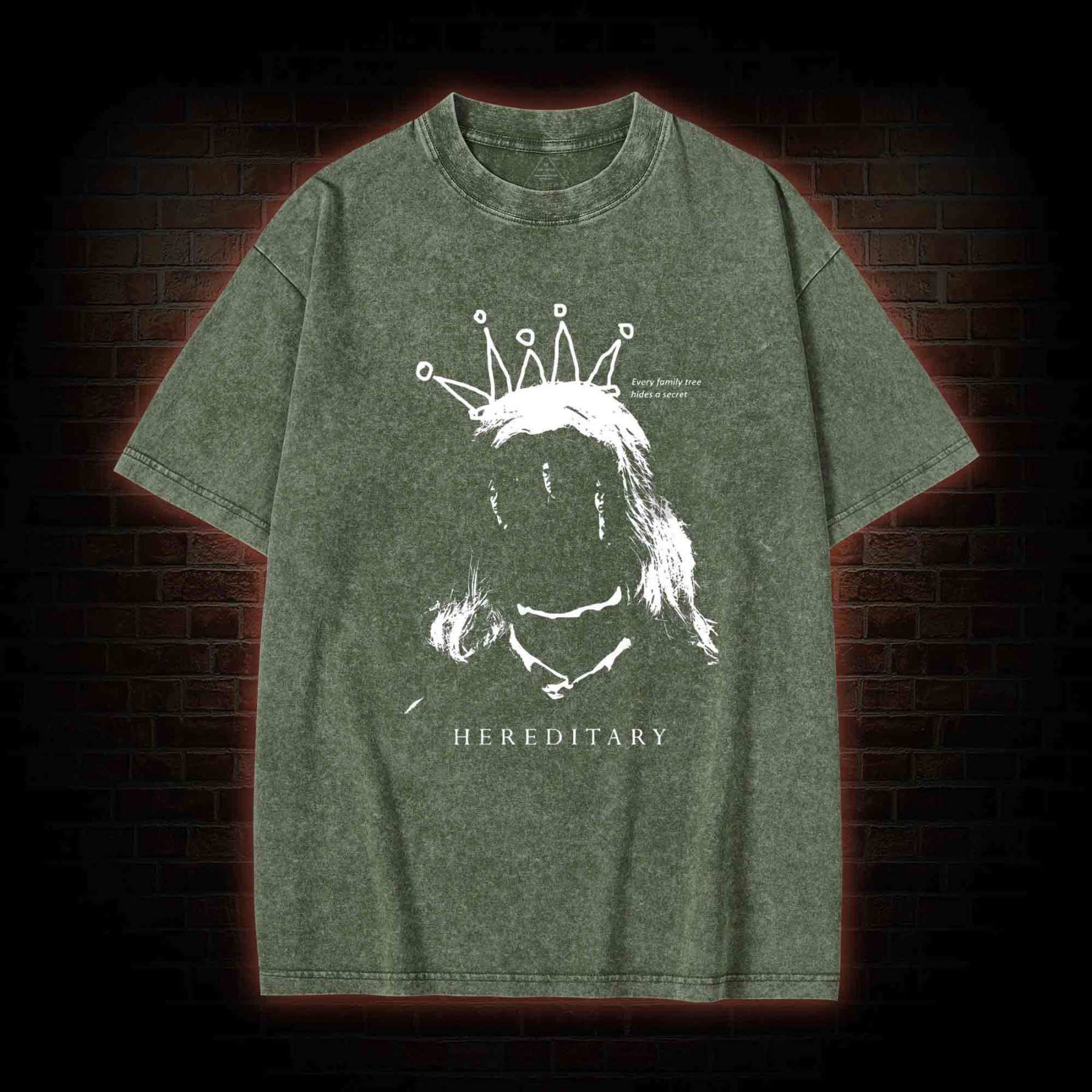 Horror Every Family Tree Hides A Secret Washed T-shirt