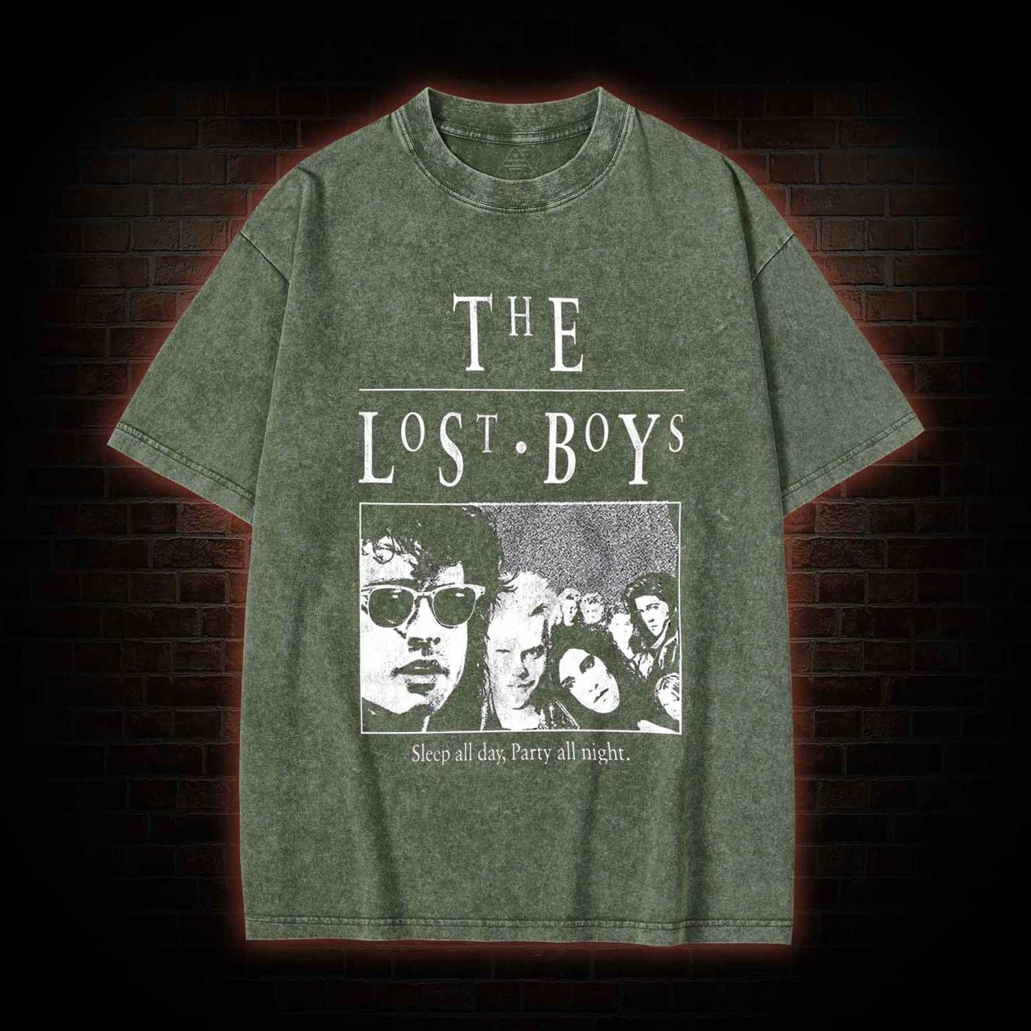 Sleep All Day Party All Night Washed T-shirt