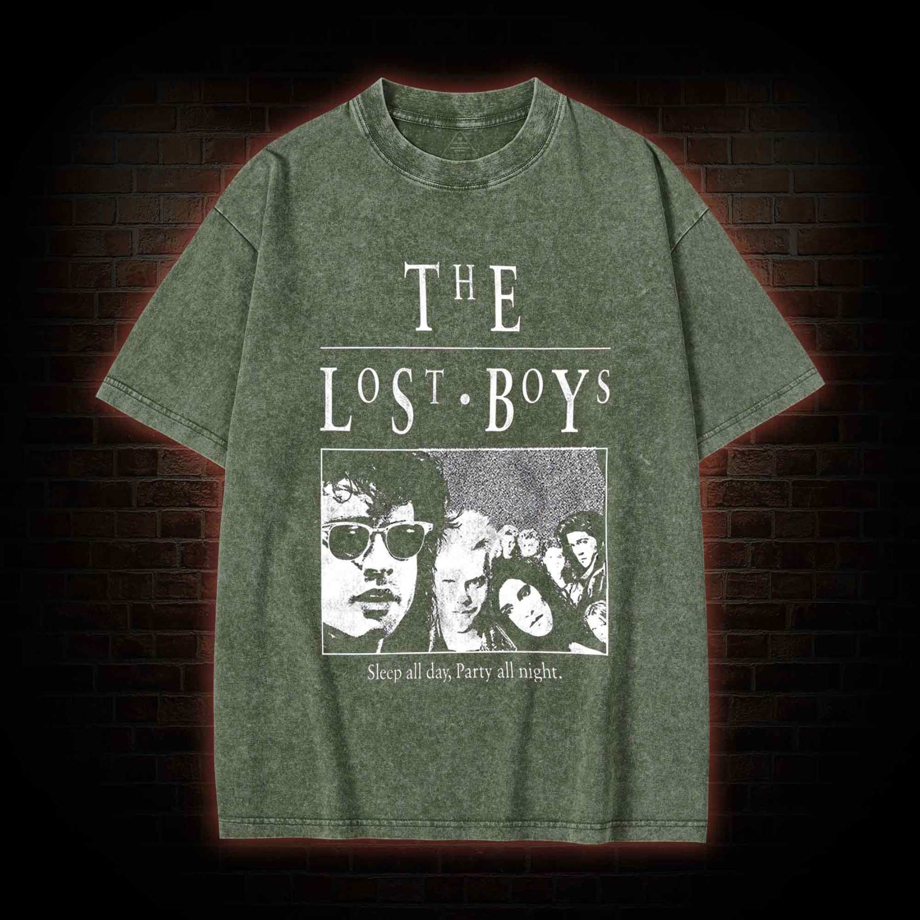 Sleep All Day Party All Night Washed T-shirt