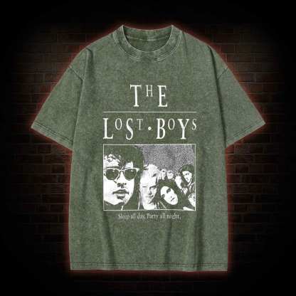 Sleep All Day Party All Night Washed T-shirt