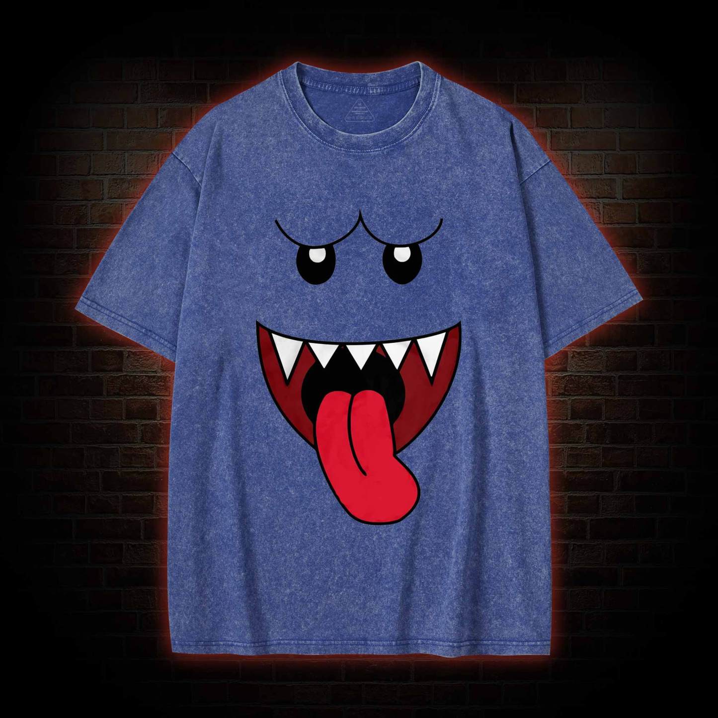 Boo Ghost Face Washed T-shirt