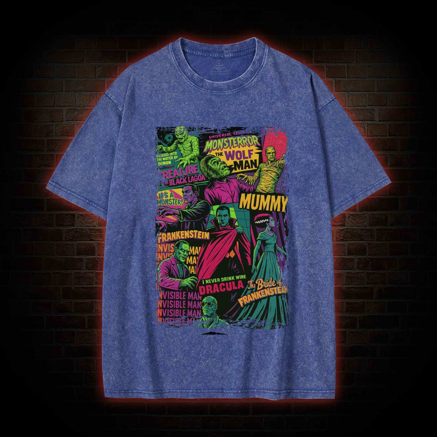 Monsters Washed T-shirt