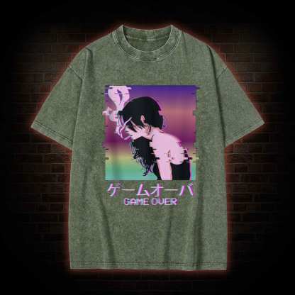 Sad Girl Washed T-shirt