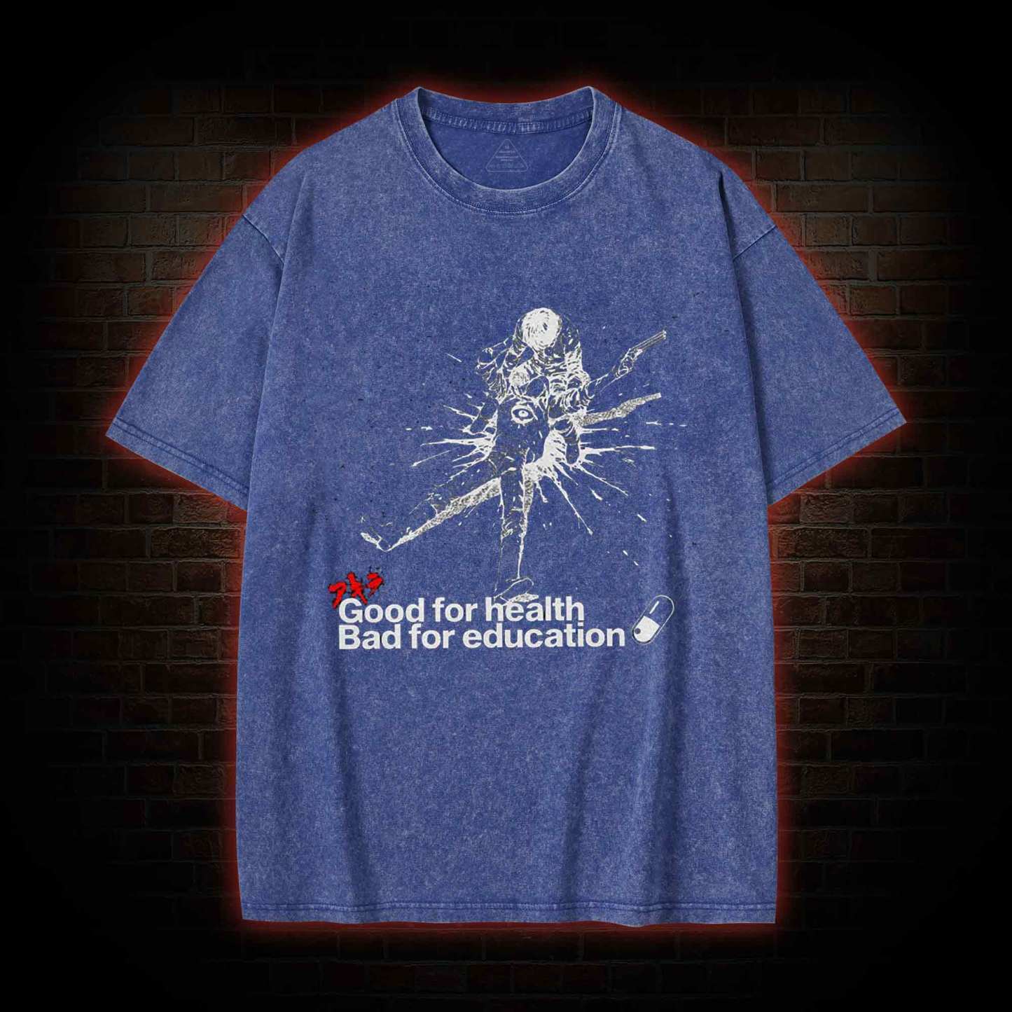 Good for Health Bad for Education Washed T-shirt