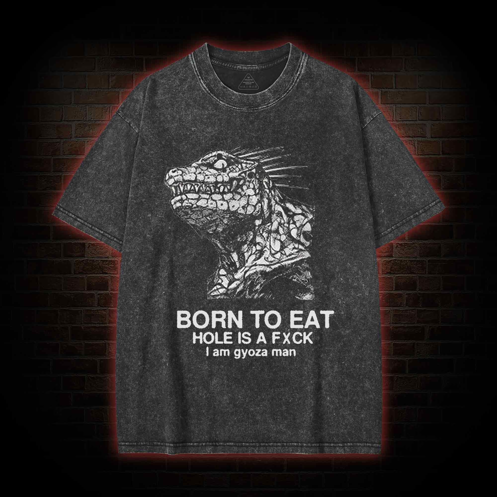 Born to Eat Washed T-shirt