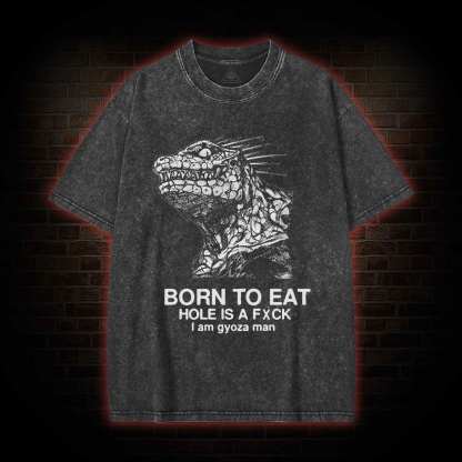 Born to Eat Washed T-shirt