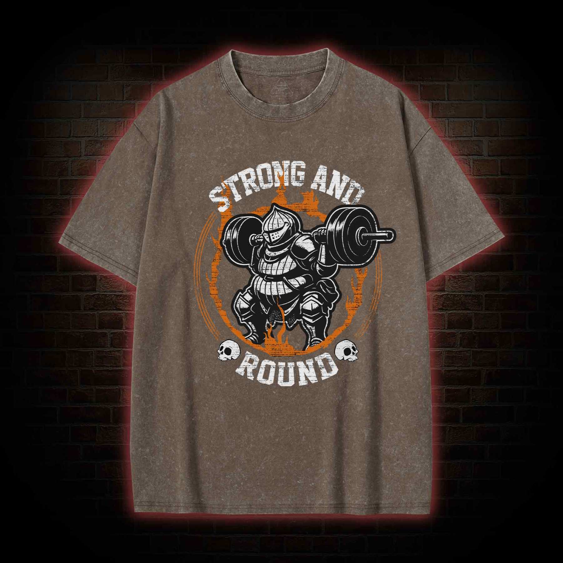 Strong and Round Washed T-shirt